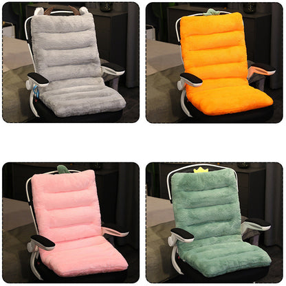 SOGA Orange One Piece Siamese Cushion Office Sedentary Butt Mat Back Waist Chair Support Home Decor-Chair &amp; Sofa Cushions-PEROZ Accessories