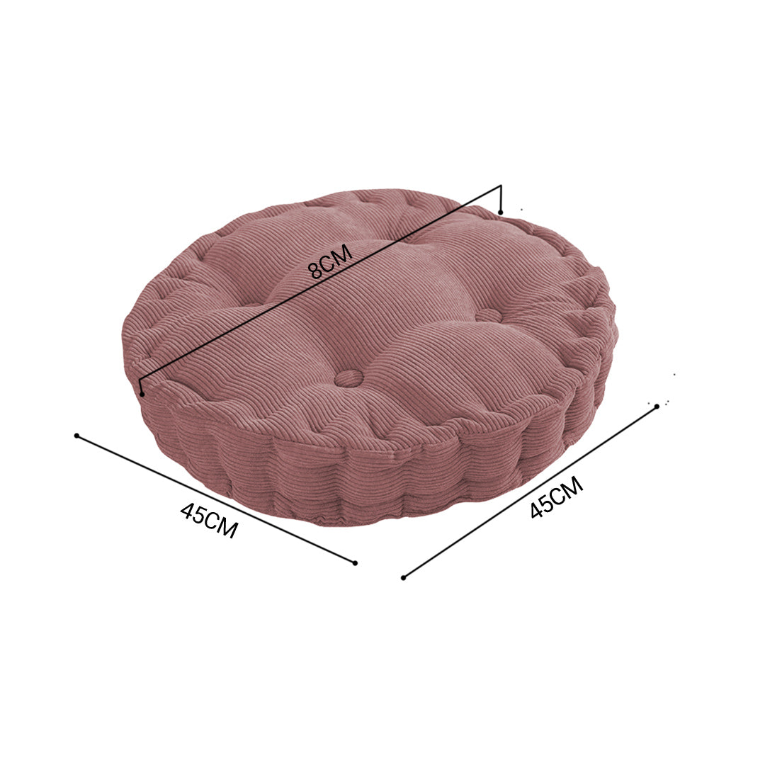 SOGA 4X Coffee Round Cushion Soft Leaning Plush Backrest Throw Seat Pillow Home Office Decor-Chair &amp; Sofa Cushions-PEROZ Accessories