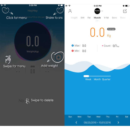 SOGA 2X Wireless Bluetooth Digital Body Fat Scale Bathroom Health Analyser Weight White-Body Weight Scales-PEROZ Accessories