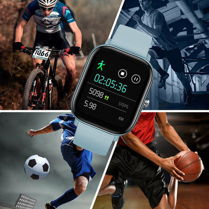 SOGA Waterproof Fitness Smart Wrist Watch Heart Rate Monitor Tracker P8 Blue-Smart Watches-PEROZ Accessories