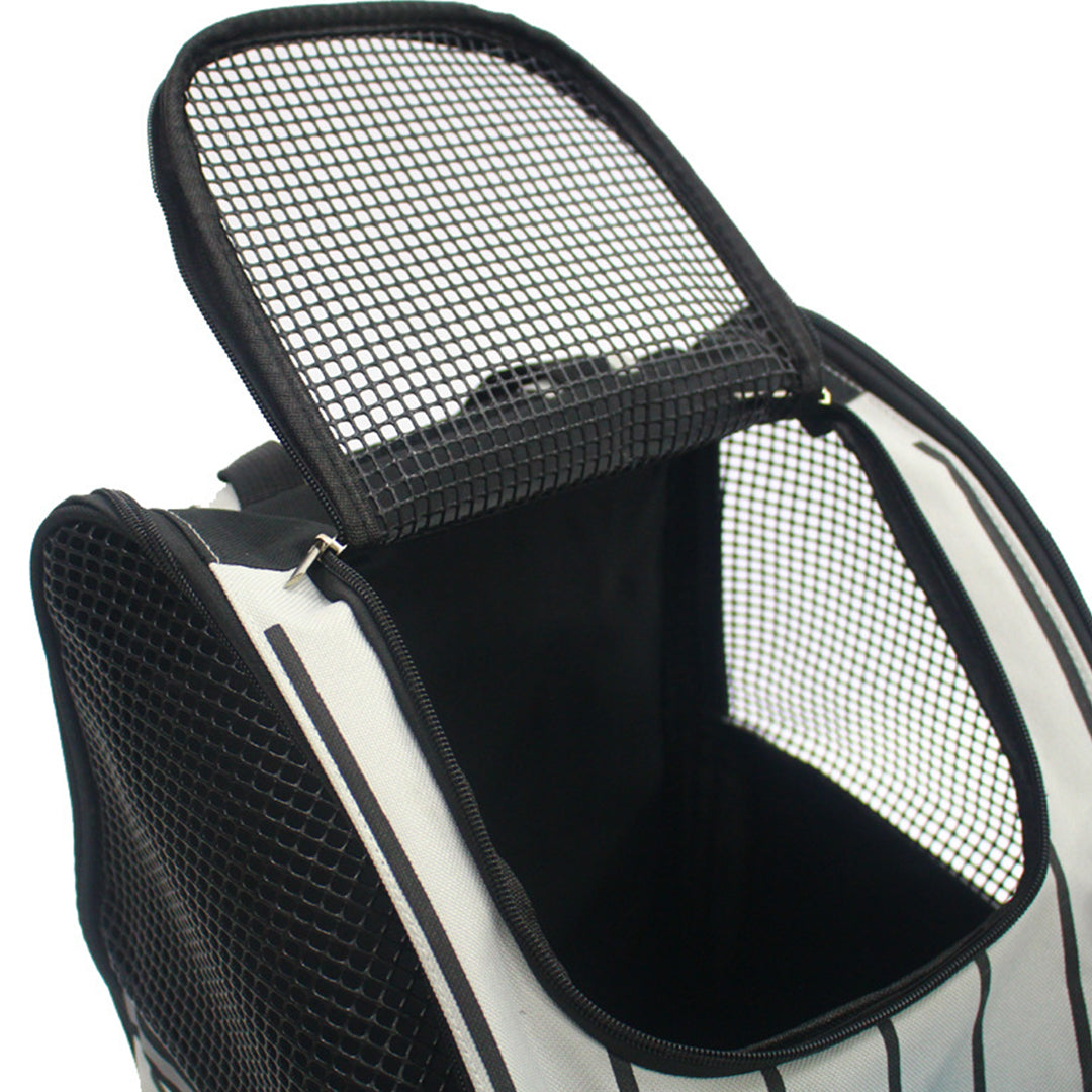 SOGA Red Pet Carrier Backpack Breathable Mesh Portable Safety Travel Essentials Outdoor Bag-Pet Carriers &amp; Travel Products-PEROZ Accessories