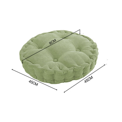 SOGA Green Round Cushion Soft Leaning Plush Backrest Throw Seat Pillow Home Office Decor-Chair &amp; Sofa Cushions-PEROZ Accessories