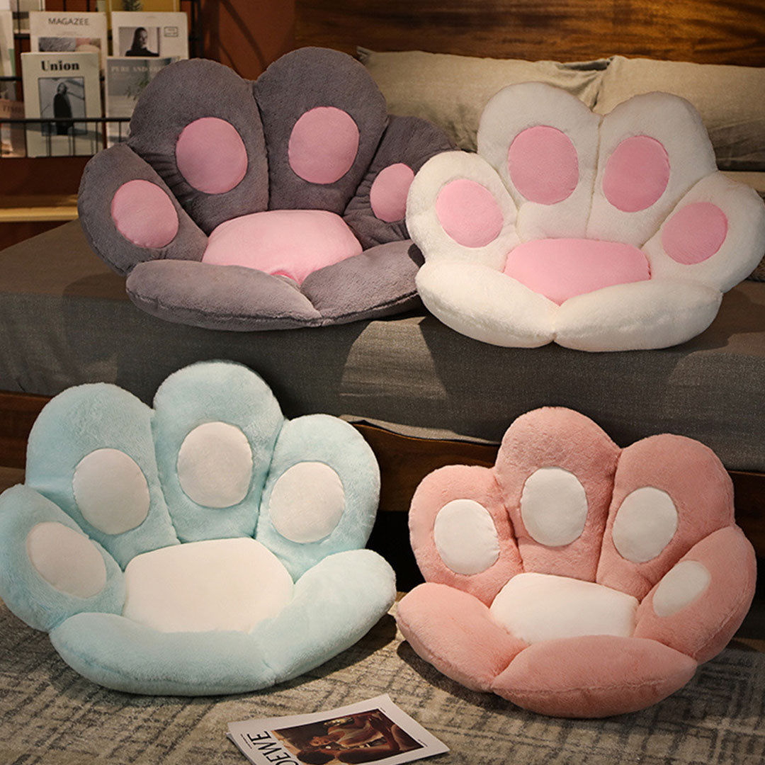 SOGA 2X 70cm Mint Blue Paw Shape Cushion Warm Lazy Sofa Decorative Pillow Backseat Plush Mat Home Decor-Chair &amp; Sofa Cushions-PEROZ Accessories