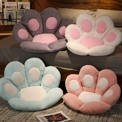 SOGA 2X 70cm Mint Blue Paw Shape Cushion Warm Lazy Sofa Decorative Pillow Backseat Plush Mat Home Decor-Chair &amp; Sofa Cushions-PEROZ Accessories