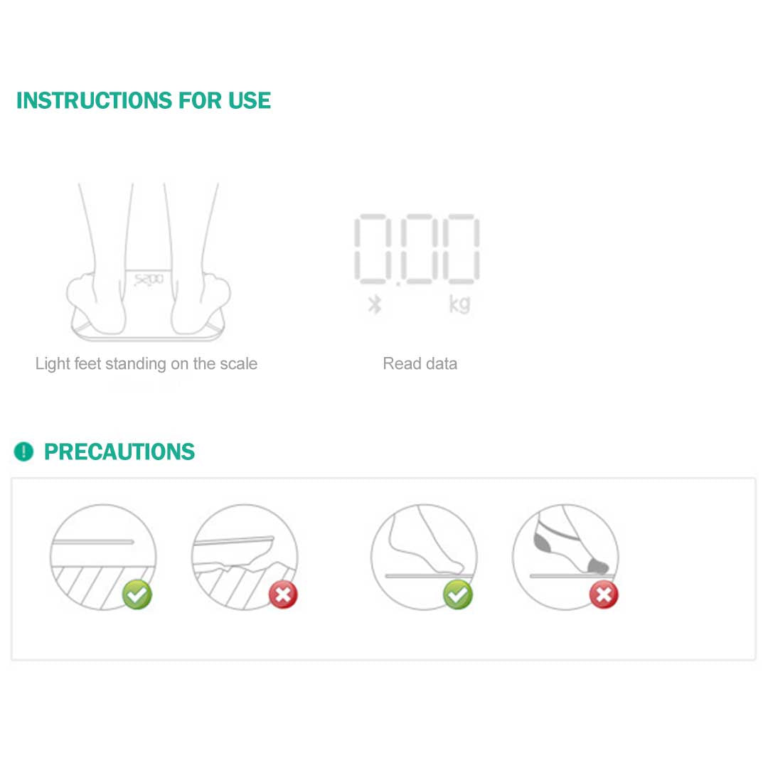 SOGA 2X Glass LCD Digital Body Fat Scale Bathroom Electronic Gym Water Weighing Scales Black-Body Weight Scales-PEROZ Accessories