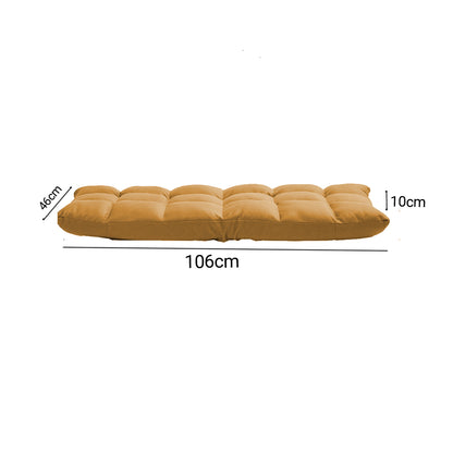 SOGA 4X Yellow Lounge Floor Recliner Adjustable Gaming Sofa Bed Foldable Indoor Outdoor Backrest Seat Home Office Decor-Recliner Chair-PEROZ Accessories