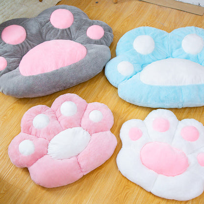SOGA 70cm Grey Paw Shape Cushion Warm Lazy Sofa Decorative Pillow Backseat Plush Mat Home Decor-Chair &amp; Sofa Cushions-PEROZ Accessories