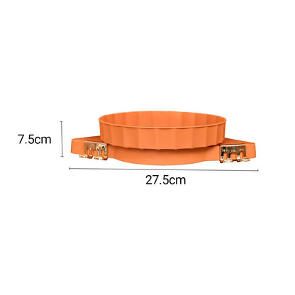 SOGA 2X Orange 360 Degree Wall Mounted Rotating Bathroom Organiser Corner Vanity Rack Toilet Adhesive Storage Shelf-Bathroom Storage-PEROZ Accessories