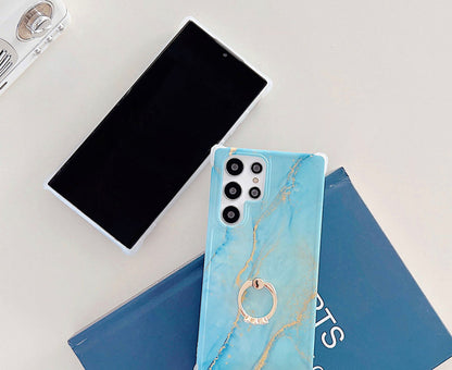 Anymob Samsung Phone Case Pink Crack Granite Marble For S22 Ultra S21 Plus S20 FE S10 A51 A71 A50 A30S Note 10 20-Mobile Phone Cases-PEROZ Accessories