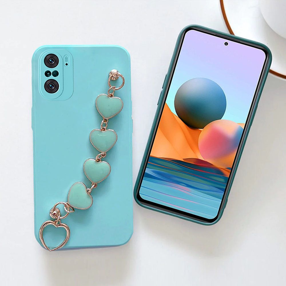 Anymob Xiaomi and Redmi Phone Case Grey Women Chain Bracelet Soft Silicone For Note 10 9 Pro 10s 9s 8 7 Pro 10 9 9A Poco X3 11T 11-Mobile Phone Cases-PEROZ Accessories