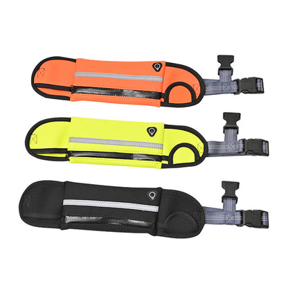 SOGA 2X Orange Adjustable Hands Free Pet Leash Bag Dog Lead Walking Running Jogging Pet Essentials-Dog Collars-PEROZ Accessories