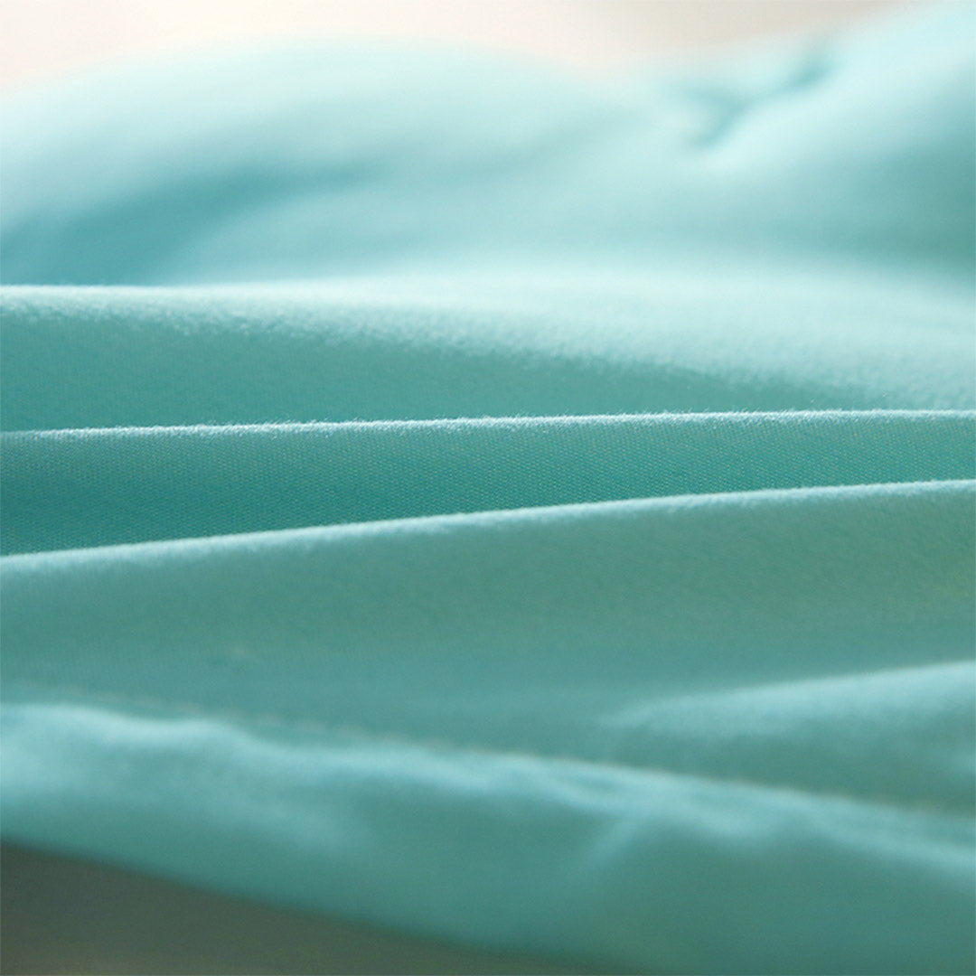 SOGA 150cm Light Blue Princess Bed Pillow Headboard Backrest Bedside Tatami Sofa Cushion with Ruffle Lace Home Decor-Headboard Pillow-PEROZ Accessories