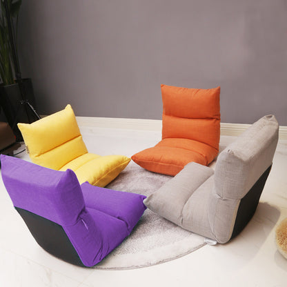 SOGA 4X Lounge Floor Recliner Adjustable Lazy Sofa Bed Folding Game Chair Purple-Recliner Chair-PEROZ Accessories