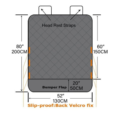 SOGA Premium Car Trunk Pet Mat Boot Cargo Liner Waterproof Seat Cover Protector Hammock Non Slip Pet Travel Essentials-Pet Carriers &amp; Travel Products-PEROZ Accessories