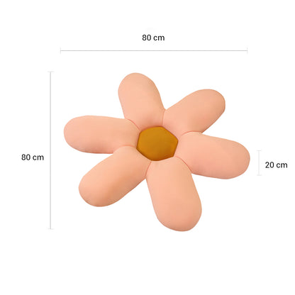 SOGA Pink Daisy Flower Shape Cushion Soft Leaning Bedside Pad Floor Plush Pillow Home Decor-Chair &amp; Sofa Cushions-PEROZ Accessories