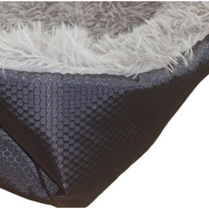 SOGA Black Dual purpose Cushion Nest Cat Dog Bed Warm Plush Kennel Mat Pet Home Travel Essentials-Pet Carriers &amp; Travel Products-PEROZ Accessories