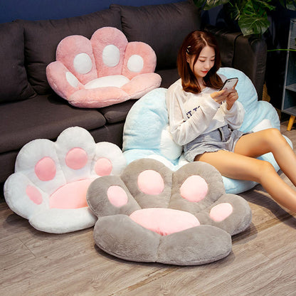 SOGA 2X 70cm Pink Paw Shape Cushion Warm Lazy Sofa Decorative Pillow Backseat Plush Mat Home Decor-Chair &amp; Sofa Cushions-PEROZ Accessories