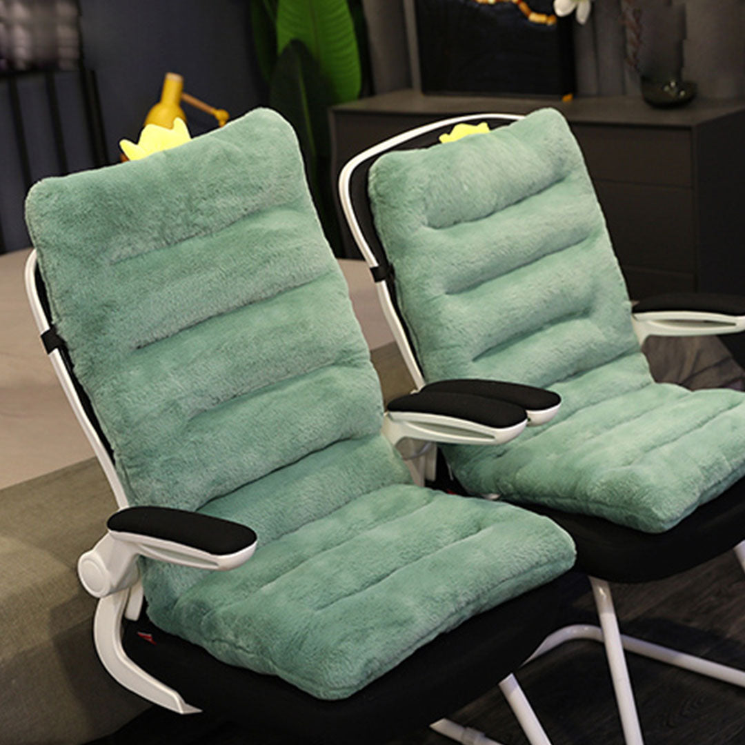 SOGA 2X Green One Piece Dino Cushion Office Sedentary Butt Mat Back Waist Chair Support Home Decor-Chair &amp; Sofa Cushions-PEROZ Accessories