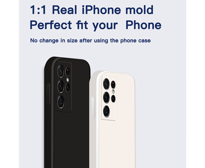 Anymob iPhone Phone Case Red Full Lens Protection Square Silicone Cover For IOS 13 11 12 Pro Max Mini X XS Max XR 7 8 6 6S Plus SE Compatible-Mobile Phone Cases-PEROZ Accessories