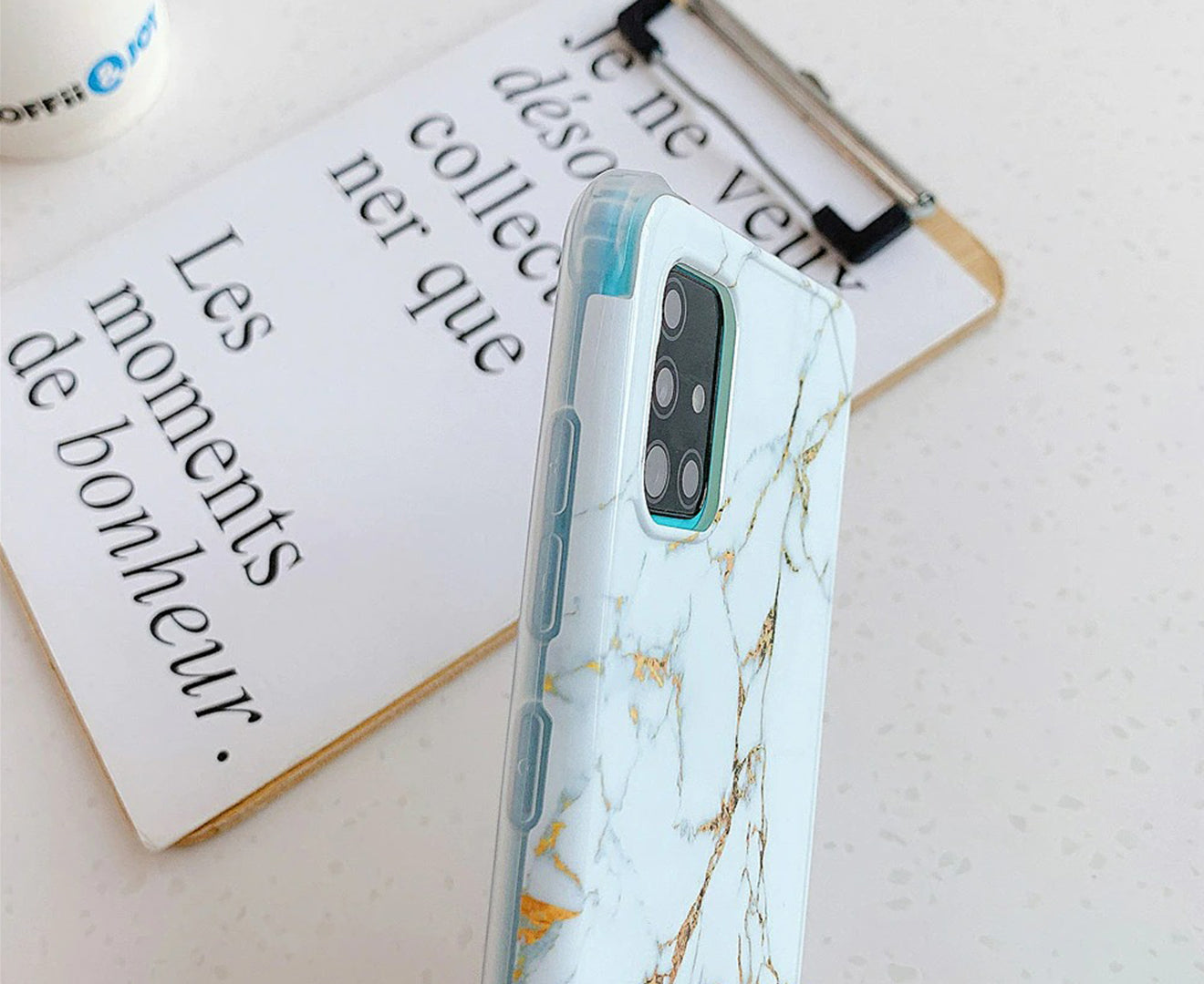 Anymob Samsung Phone Case Blue Green Marble Mobile Cover For S21 Plus Ultra S10 Plus S20 Plus Ultra S20 FE Lite Note 10 A50 30S 50S A51 A71 S22-Mobile Phone Cases-PEROZ Accessories