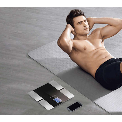 SOGA Digital Electronic LCD Bathroom Body Fat Scale Weighing Scales Weight Monitor Black-Body Weight Scales-PEROZ Accessories