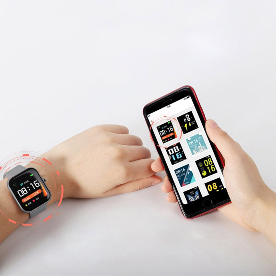 SOGA Waterproof Fitness Smart Wrist Watch Heart Rate Monitor Tracker P8 Grey-Smart Watches-PEROZ Accessories