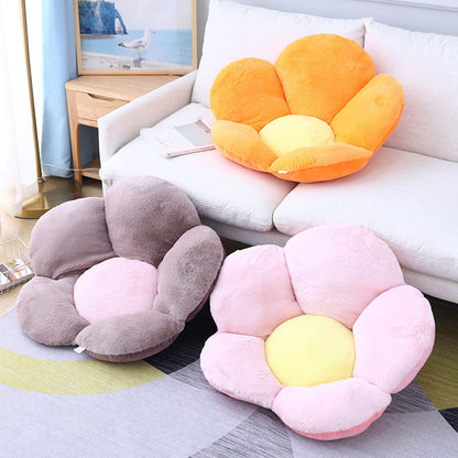 SOGA Pink Whimsical Big Flower Shape Cushion Soft Leaning Bedside Pad Floor Plush Pillow Home Decor-Chair &amp; Sofa Cushions-PEROZ Accessories
