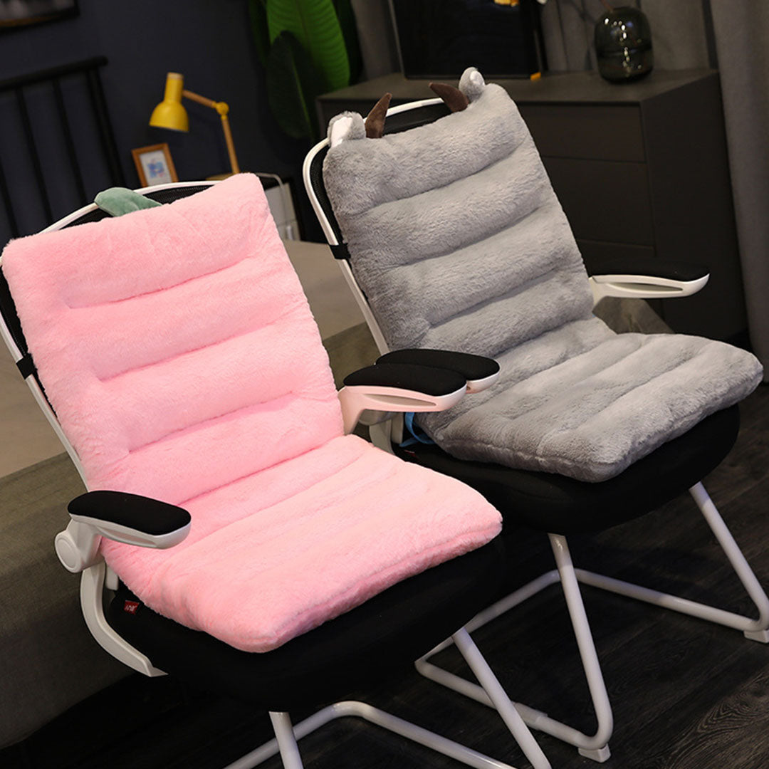 SOGA Pink One Piece Strawberry Cushion Office Sedentary Butt Mat Back Waist Chair Support Home Decor-Chair &amp; Sofa Cushions-PEROZ Accessories