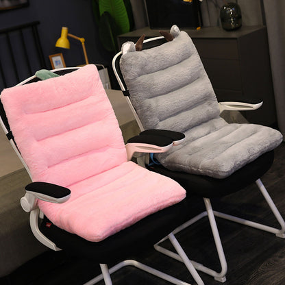 SOGA Pink One Piece Strawberry Cushion Office Sedentary Butt Mat Back Waist Chair Support Home Decor-Chair &amp; Sofa Cushions-PEROZ Accessories