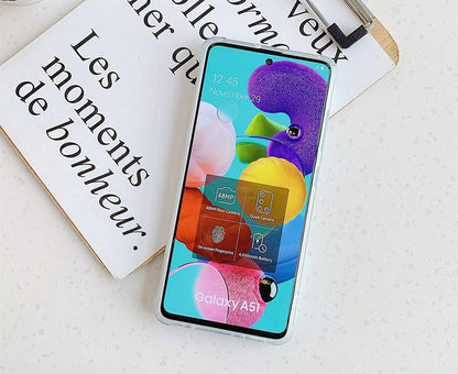 Anymob Samsung Phone Case Sky Blue Marble Mobile Cover For S21 Plus Ultra S10 Plus S20 Plus Ultra S20 FE Lite Note 10 A50 30S 50S A51 A71 S22-Mobile Phone Cases-PEROZ Accessories