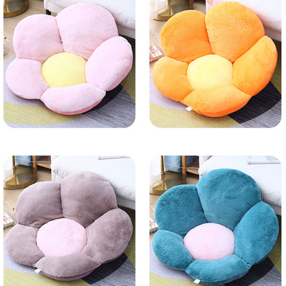 SOGA Pink Whimsical Big Flower Shape Cushion Soft Leaning Bedside Pad Floor Plush Pillow Home Decor-Chair &amp; Sofa Cushions-PEROZ Accessories