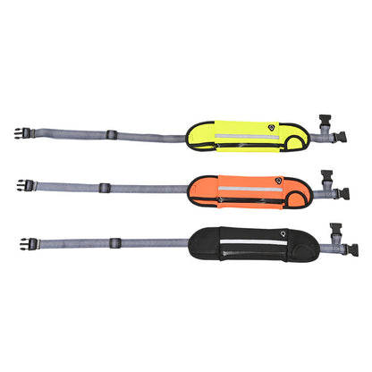 SOGA Orange Adjustable Hands Free Pet Leash Bag Dog Lead Walking Running Jogging Pet Essentials-Dog Collars-PEROZ Accessories