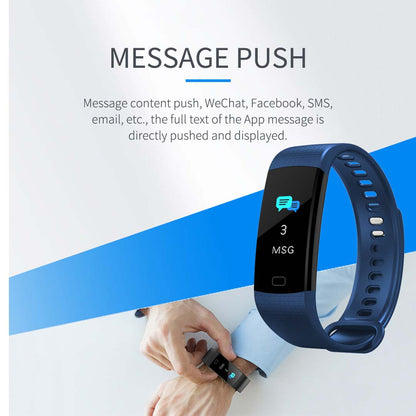 SOGA 2X Sport Smart Watch Health Fitness Wrist Band Bracelet Activity Tracker Blue-Smart Watches-PEROZ Accessories