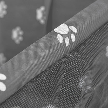 SOGA Waterproof Pet Booster Car Seat Breathable Mesh Safety Travel Portable Dog Carrier Bag Grey-Pet Carriers &amp; Travel Products-PEROZ Accessories