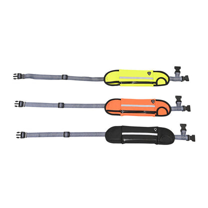 SOGA 2X Orange Adjustable Hands Free Pet Leash Bag Dog Lead Walking Running Jogging Pet Essentials-Dog Collars-PEROZ Accessories
