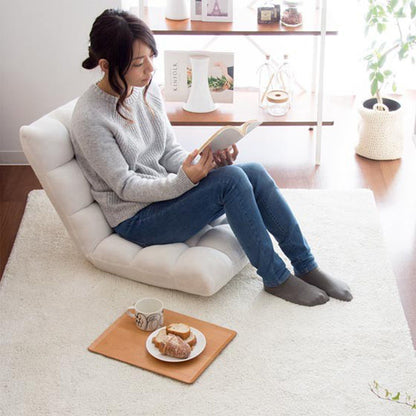 SOGA 4X Floor Recliner Folding Lounge Sofa Futon Couch Folding Chair Cushion Apricot-Recliner Chair-PEROZ Accessories