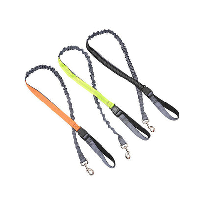 SOGA 2X Orange Adjustable Hands Free Pet Leash Bag Dog Lead Walking Running Jogging Pet Essentials-Dog Collars-PEROZ Accessories