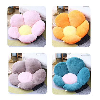 SOGA 2X Green Whimsical Big Flower Shape Cushion Soft Leaning Bedside Pad Floor Plush Pillow Home Decor-Chair &amp; Sofa Cushions-PEROZ Accessories