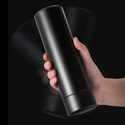 SOGA 500ML Stainless Steel Smart LCD Thermometer Display Bottle Vacuum Flask Thermos Black-Smart Bottles-PEROZ Accessories