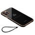 Anymob iPhone Case Black Plating Maple Leaf Square Frame Soft Cover-Mobile Phone Cases-PEROZ Accessories