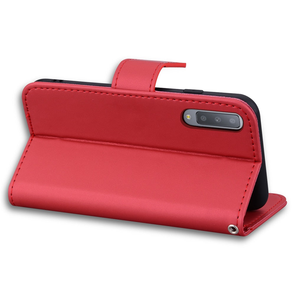 Anymob Samsung Orange Fog Phone Case Back Cover Leather Phone Protection-Mobile Phone Cases-PEROZ Accessories