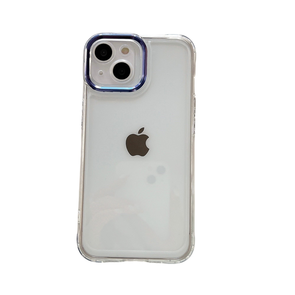 Anymob iPhone Case Purple Plating Camera Lens Protect Clear Hard Shockproof Transparent Soft Back Cover-Mobile Phone Cases-PEROZ Accessories