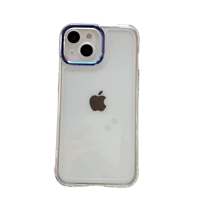 Anymob iPhone Case Purple Plating Camera Lens Protect Clear Hard Shockproof Transparent Soft Back Cover-Mobile Phone Cases-PEROZ Accessories