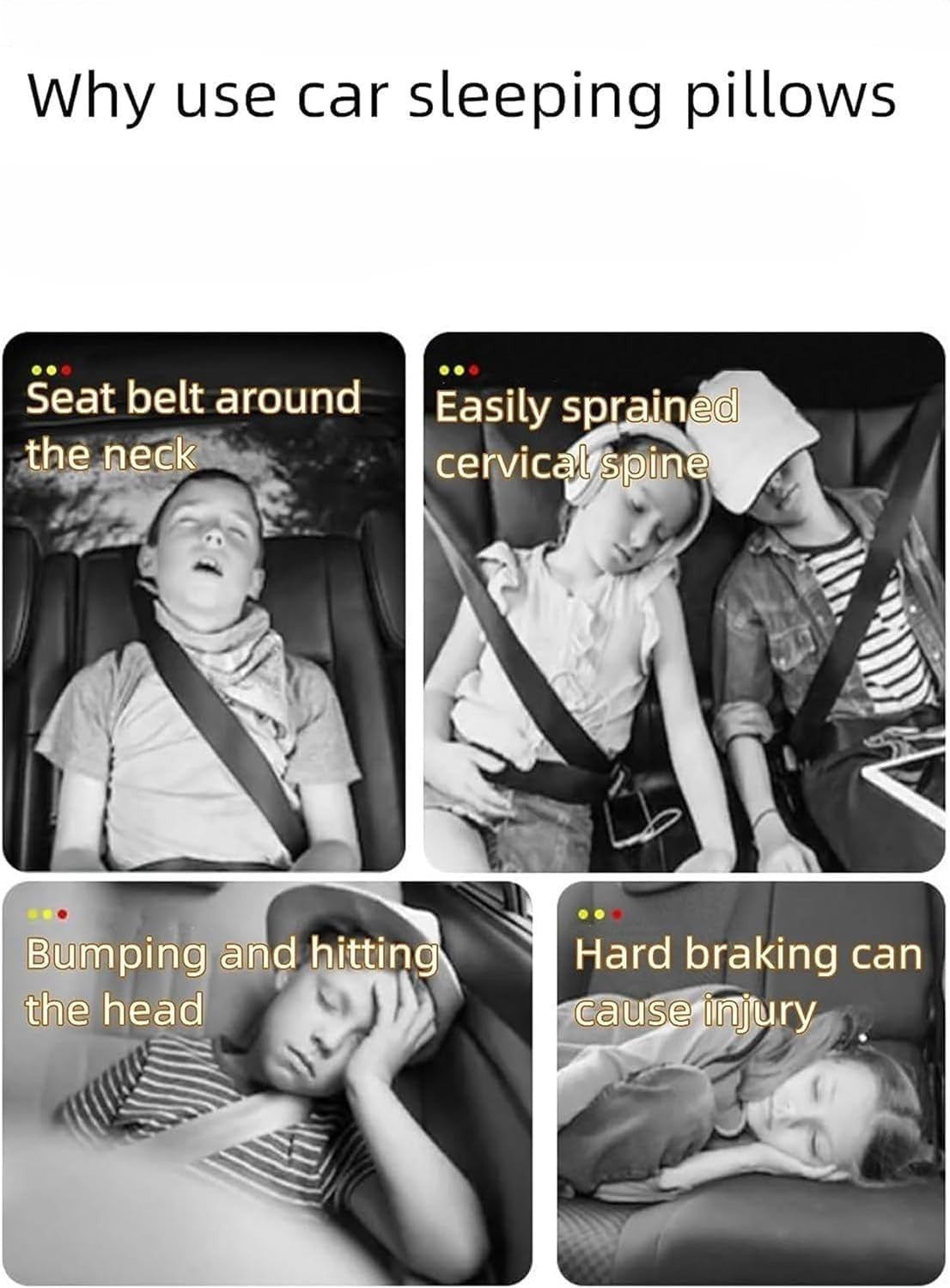Anypack Car Travel Pillow Train Plane Set 1 Set for Kids and Adult Neck Head Support H-Shape Travel Pillow-Neck Pillow-PEROZ Accessories