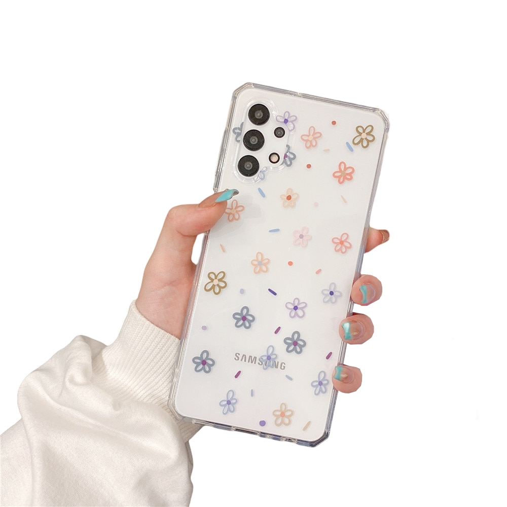 Anymob Samsung Multicolor Roses Flowers Soft Silicone Phone Case Transparent Cover-Mobile Phone Cases-PEROZ Accessories
