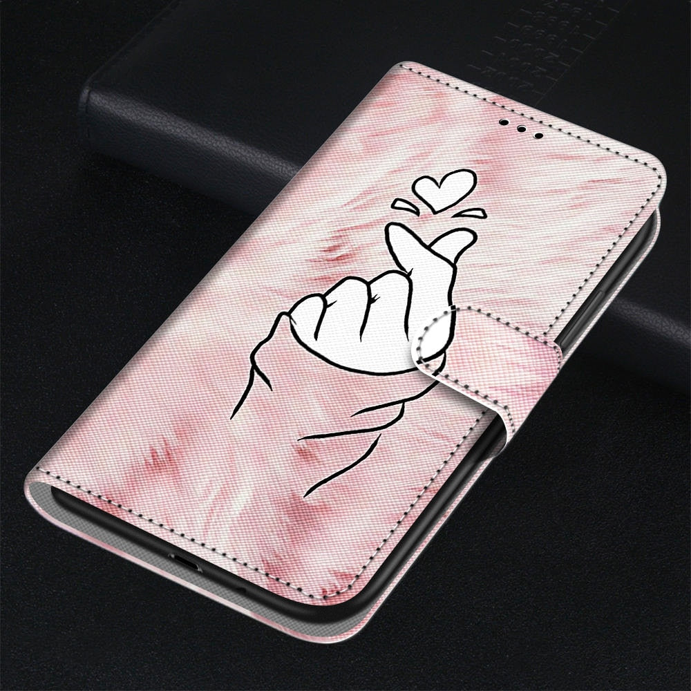 Anymob Samsung Case Pink Magnetic Flip Leather Card Slot Wallet Phone Cover Protection-Mobile Phone Cases-PEROZ Accessories
