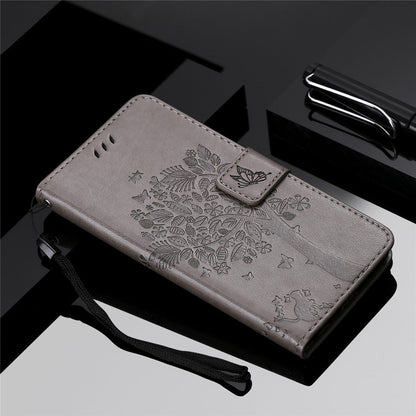 Anymob Samsung Gray Leather Flip Case Cover Phone Bag Shell Cover-PEROZ Accessories