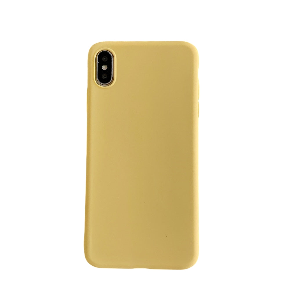 Anymob Yellow iPhone Silicone Case Cover Bag Shell-Mobile Phone Cases-PEROZ Accessories