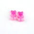 Anykidz 10pcs Hot Pink Bear Shoe Charm Accessories Jeans Clogs Pendants Designer Ornament Jibbitz for Crocs-Shoe Charms-PEROZ Accessories