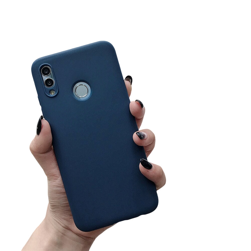 Anymob Samsung Navy Blue Plain Candy Color Mobile Silicone Protective Case-Mobile Phone Cases-PEROZ Accessories